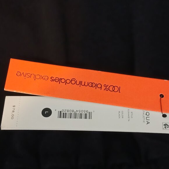 NWT AQUA Athletic Star Sleeve Pullover Hooded Sweatshirt Black Size L - Picture 11 of 13